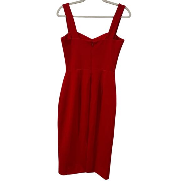 Dress The Population Nicole Sweetheart Sheath Dress In Garnet - Picture 6 of 7